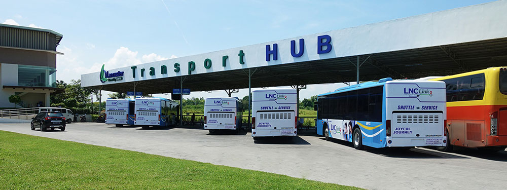 LNC Link Buses at the Transport Hub
