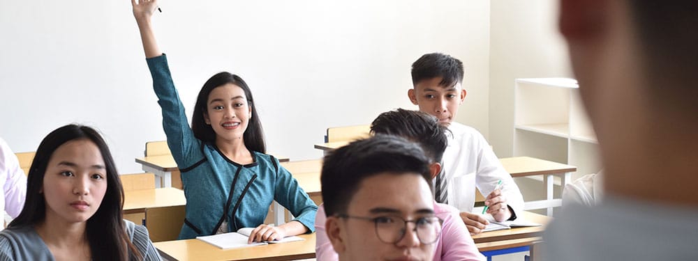 Students at St. Edward School (K-12 Education) at Lancaster New City Cavite