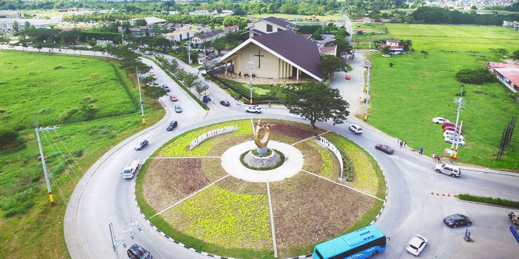 Lancaster New City Rotunda Aerial Shot