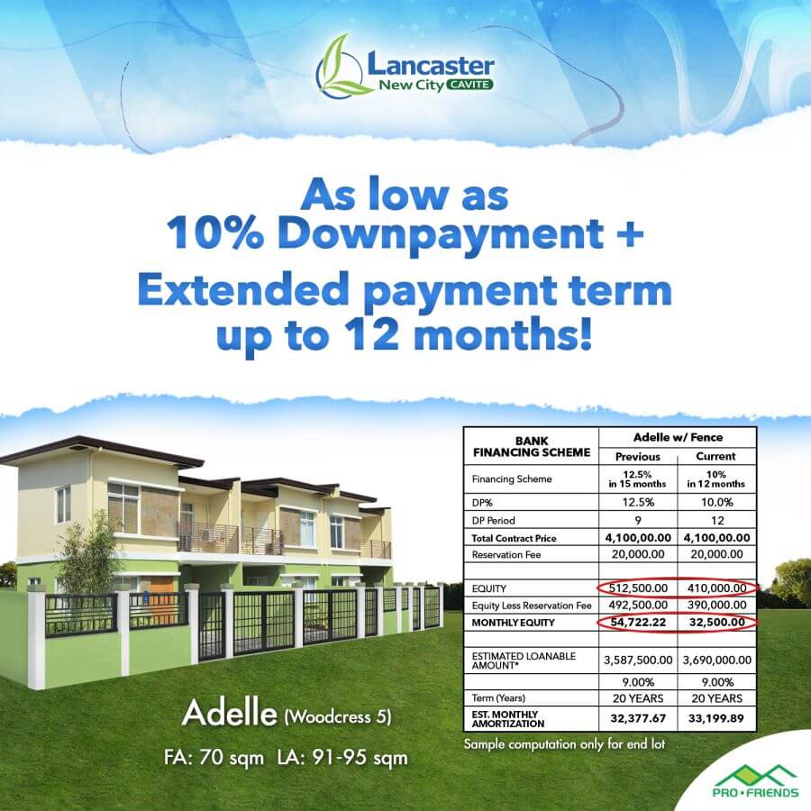 Adelle Townhouse Promo at Lancaster New City Cavite