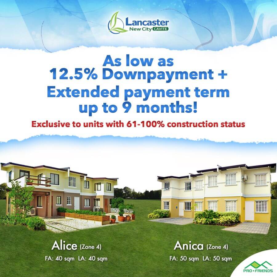 Anica Townhouse Promo at Lancaster New City Cavite