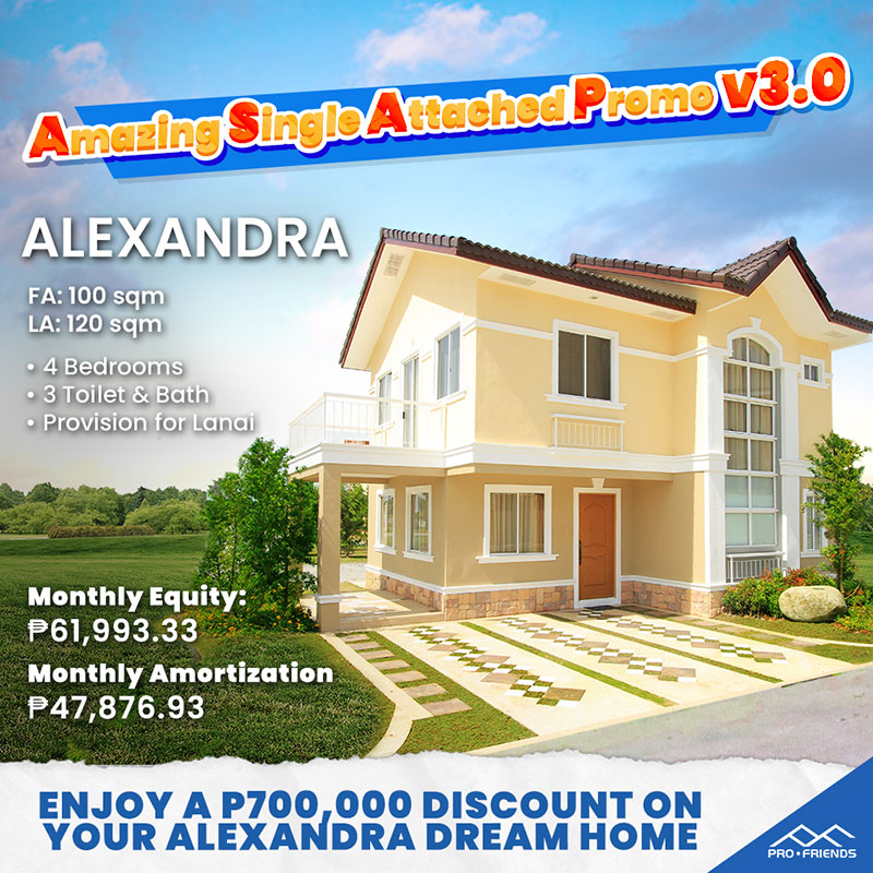Alexandra Single-Attached House Promo from Lancaster New City Cavite