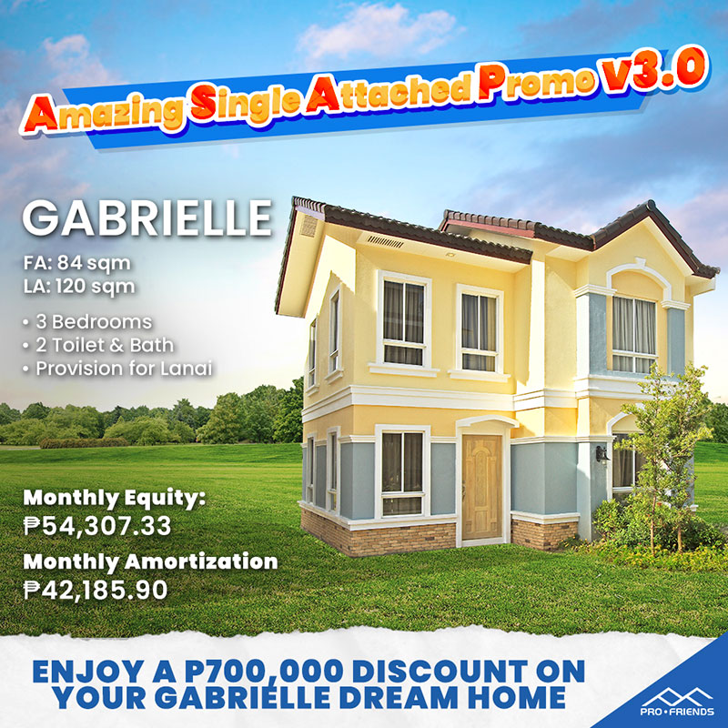 Gabrielle Single-Attached House Promo from Lancaster New City Cavite