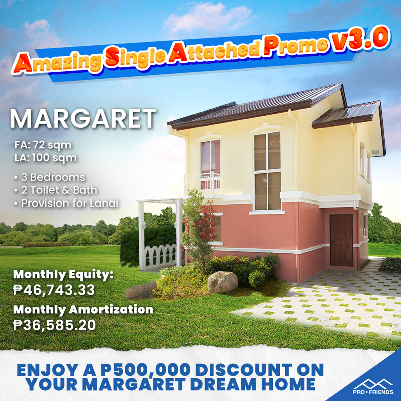 Margaret Single-Attached House Promo from Lancaster New City Cavite